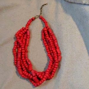 Red beaded necklace